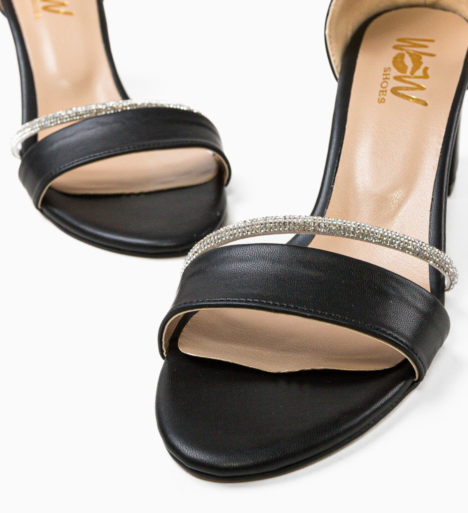 Sandale Kasty Negre cu Toc - Eleganță și Rafinament - imagine 6