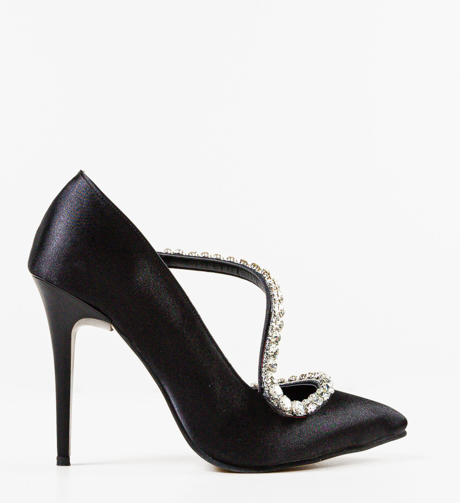 Pantofi Dama Plinko Negri - Eleganță și Stil - imagine 4