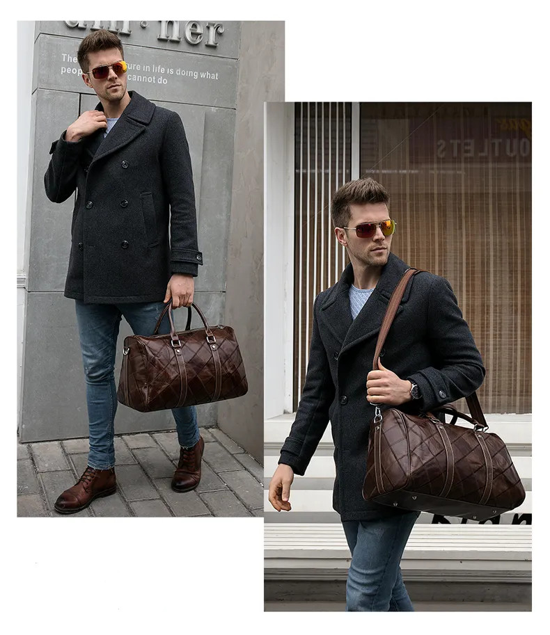 Geantă Călătorie Delis Piele Naturală, Stil Elegant - imagine 2
