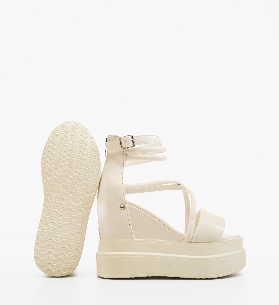 Platforme Dama Shamar Albe - Stil și Eleganță - imagine 3