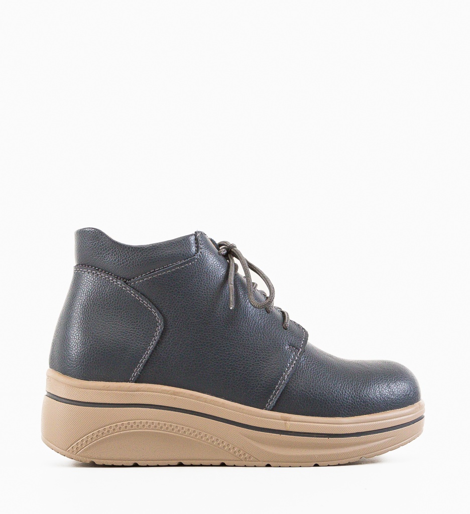 Pantofi Casual Palerma Gri - Confort & Stil - imagine 5