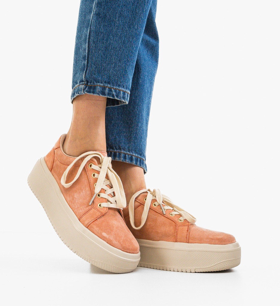 Sneakers Daravo Portocalii - Confort și Stil Sport - imagine 2