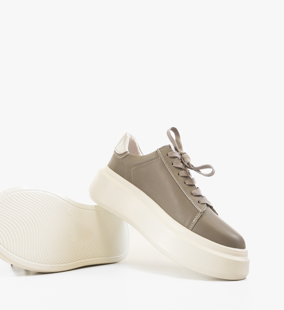 Sneakers Dama Byva Gri - Confort Urban - imagine 7