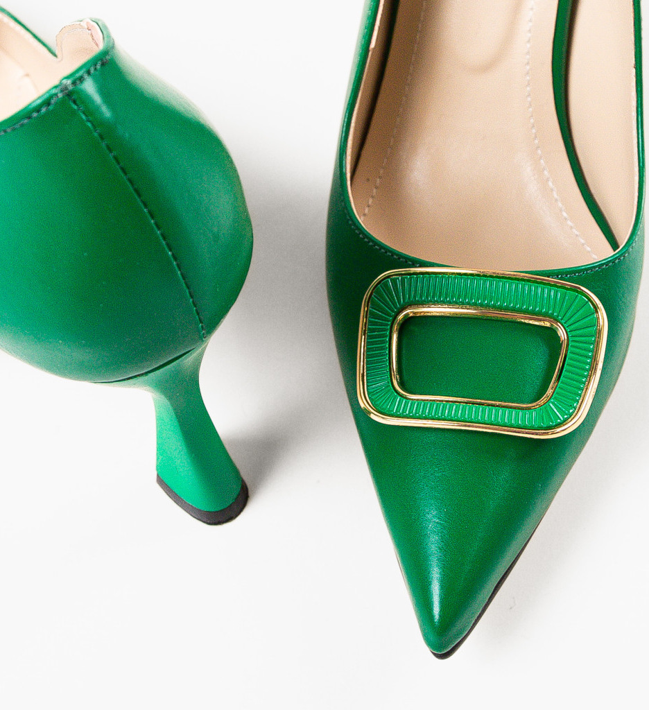Pantofi Elfa Verzi cu Toc - Eleganță și Stil - imagine 7
