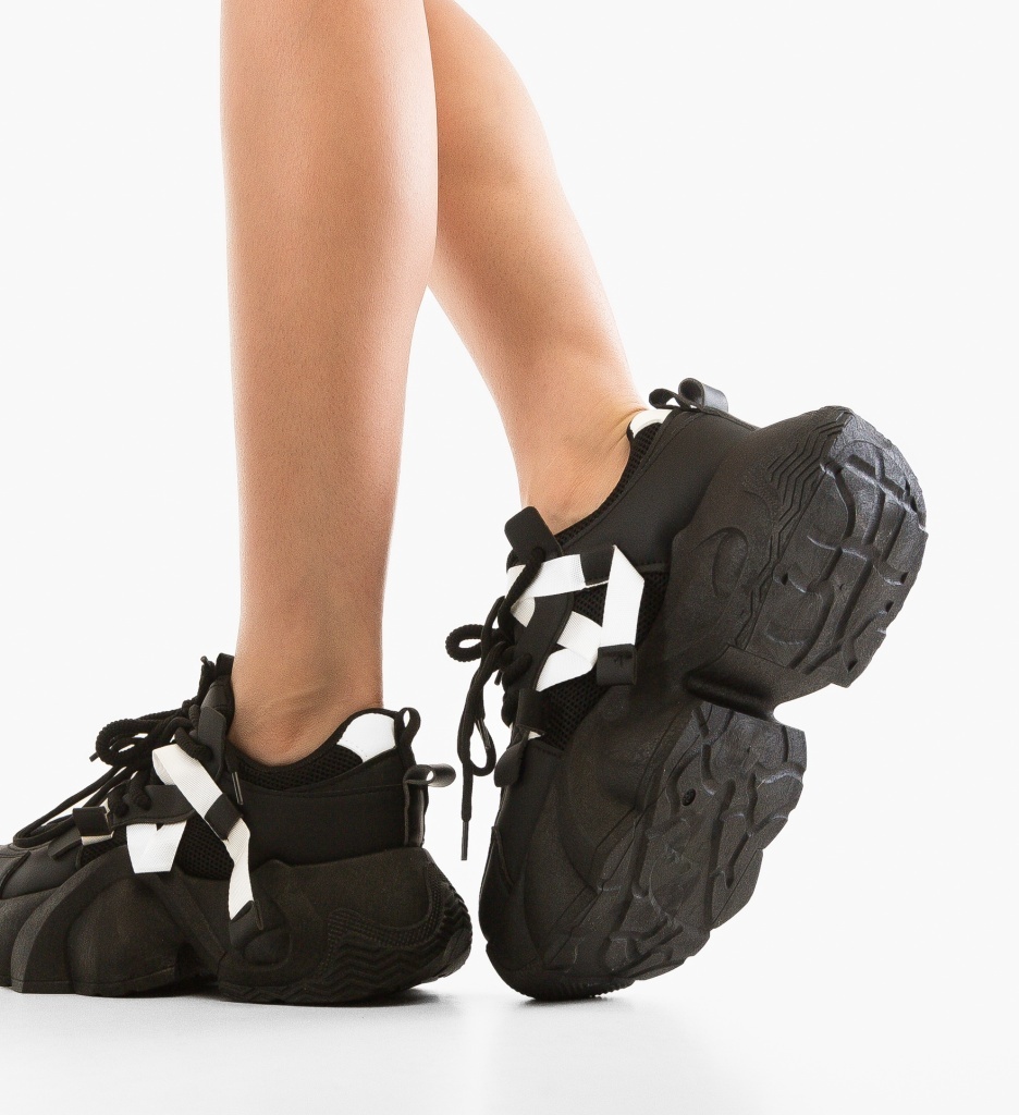 Sneakers Dama Thild Negri | Confort si Stil - imagine 2