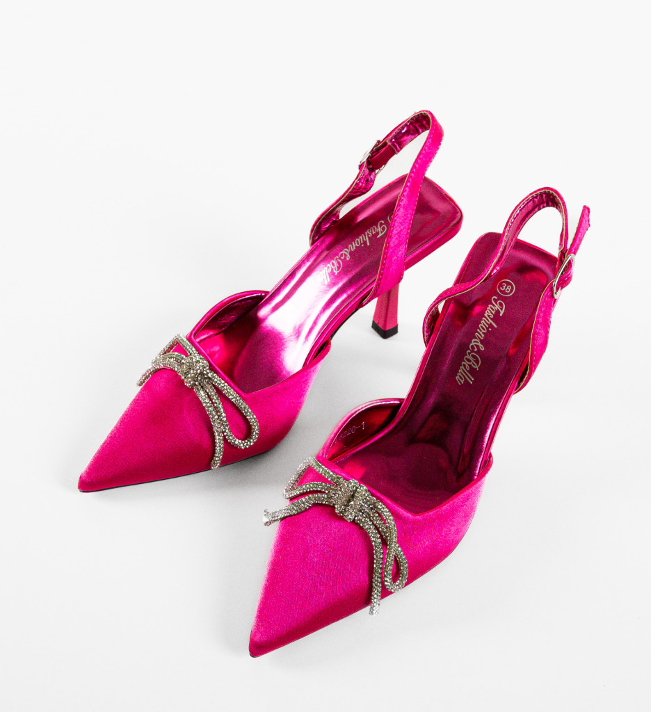 Pantofi cu Toc Tobias Fuchsia - Eleganță Vibrantă - imagine 6