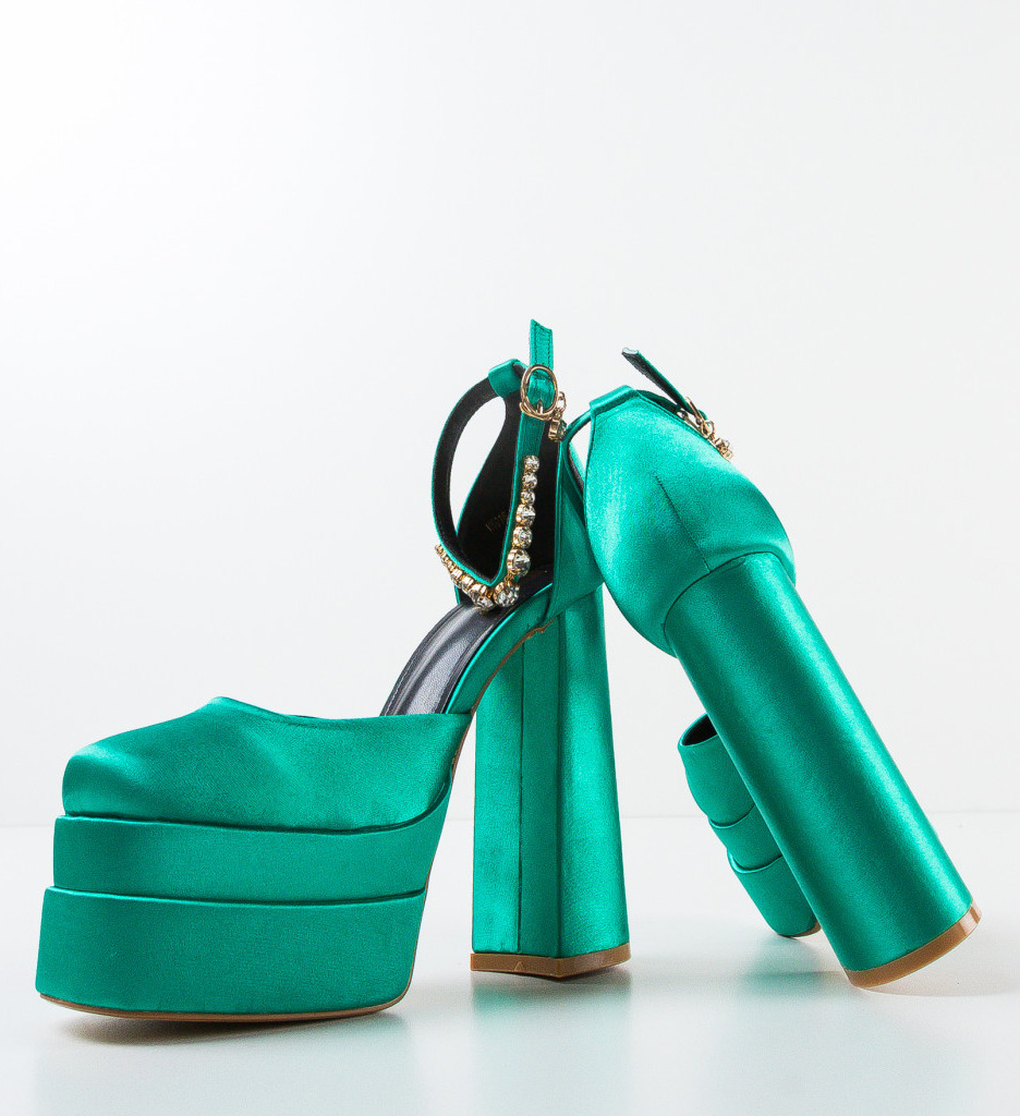 Pantofi dama Iman Verzi cu toc elegant - imagine 5