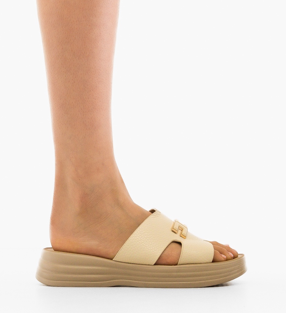 Papuci Ravel Bej | Confort și Stil Casual - imagine 5