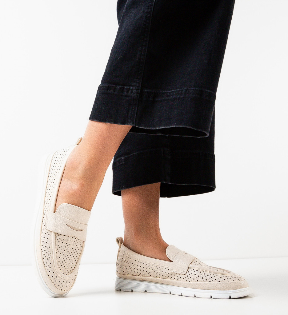 Pantofi Casual Amina Bej - Confort și Stil - imagine 2