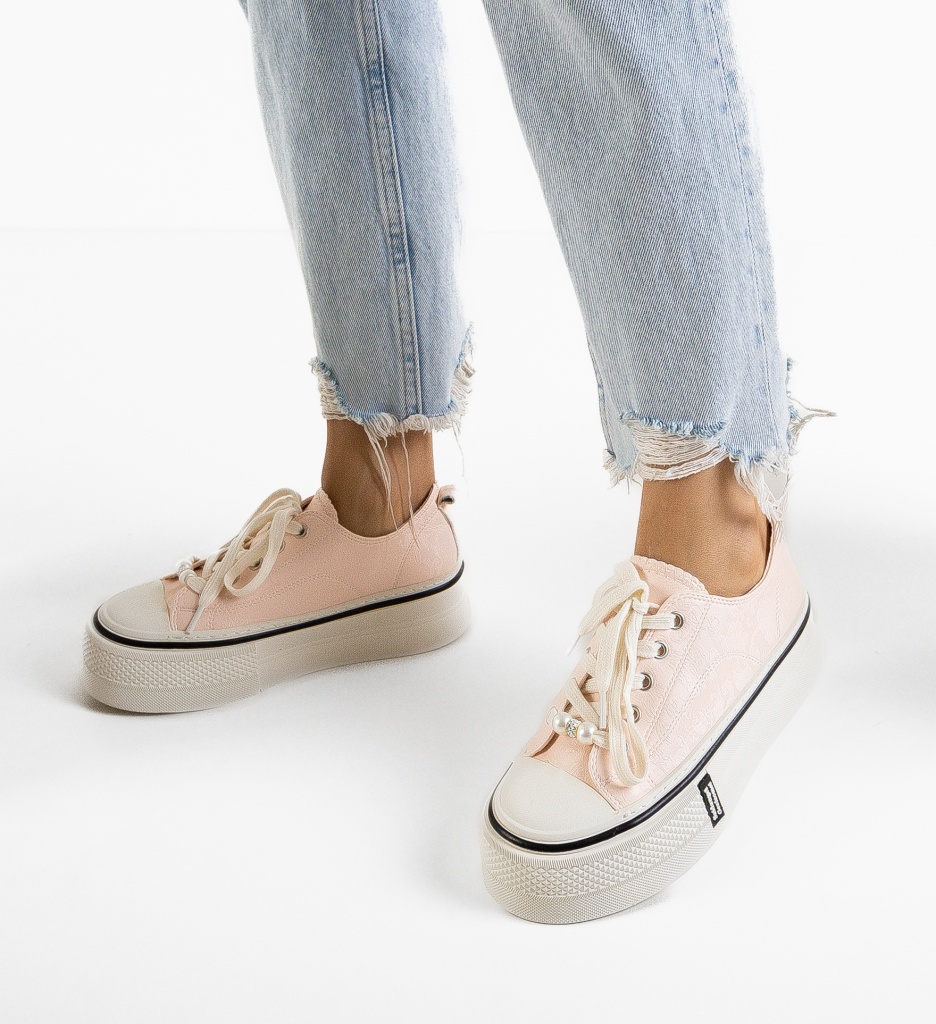 Sneakers Dama Jasmine Roz - Confort și Stil - imagine 4