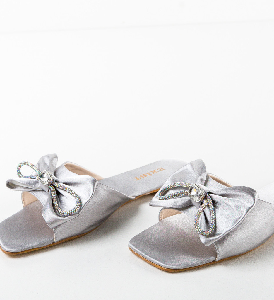 Papuci Dama Tixe Gri | Confort și Eleganță - imagine 7