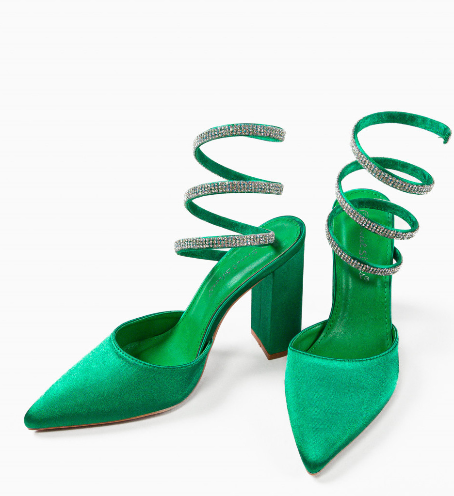 Pantofi Lhamo Verzi cu Toc - Eleganță și Stil - imagine 7