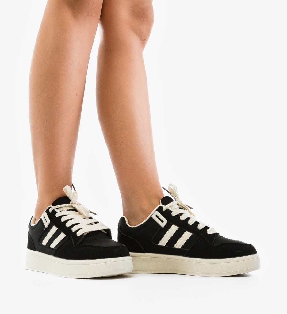 Sneakers Dama Spring Negri - Confort Sporit - imagine 3