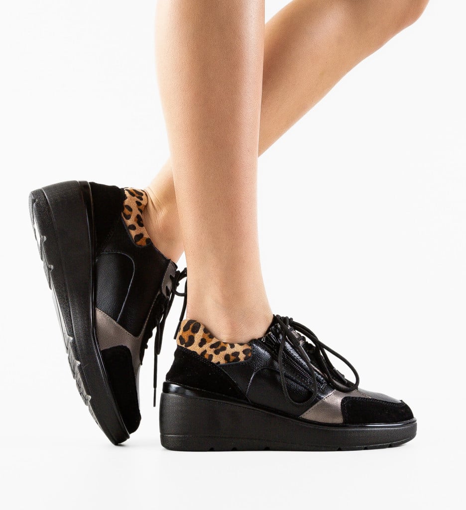 Sneakers Dama Nysa Negri | Confort si Stil Urban - imagine 7