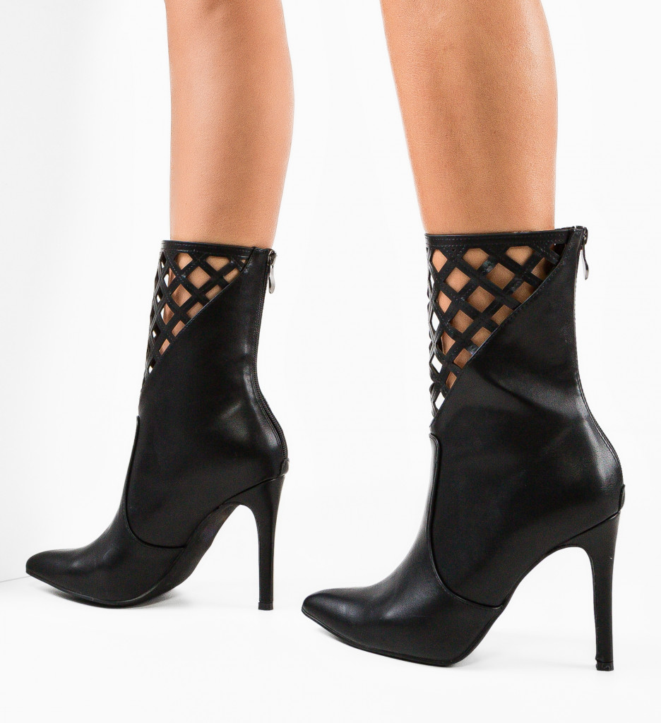 Botine Todd Negre | Eleganță și Confort - imagine 3
