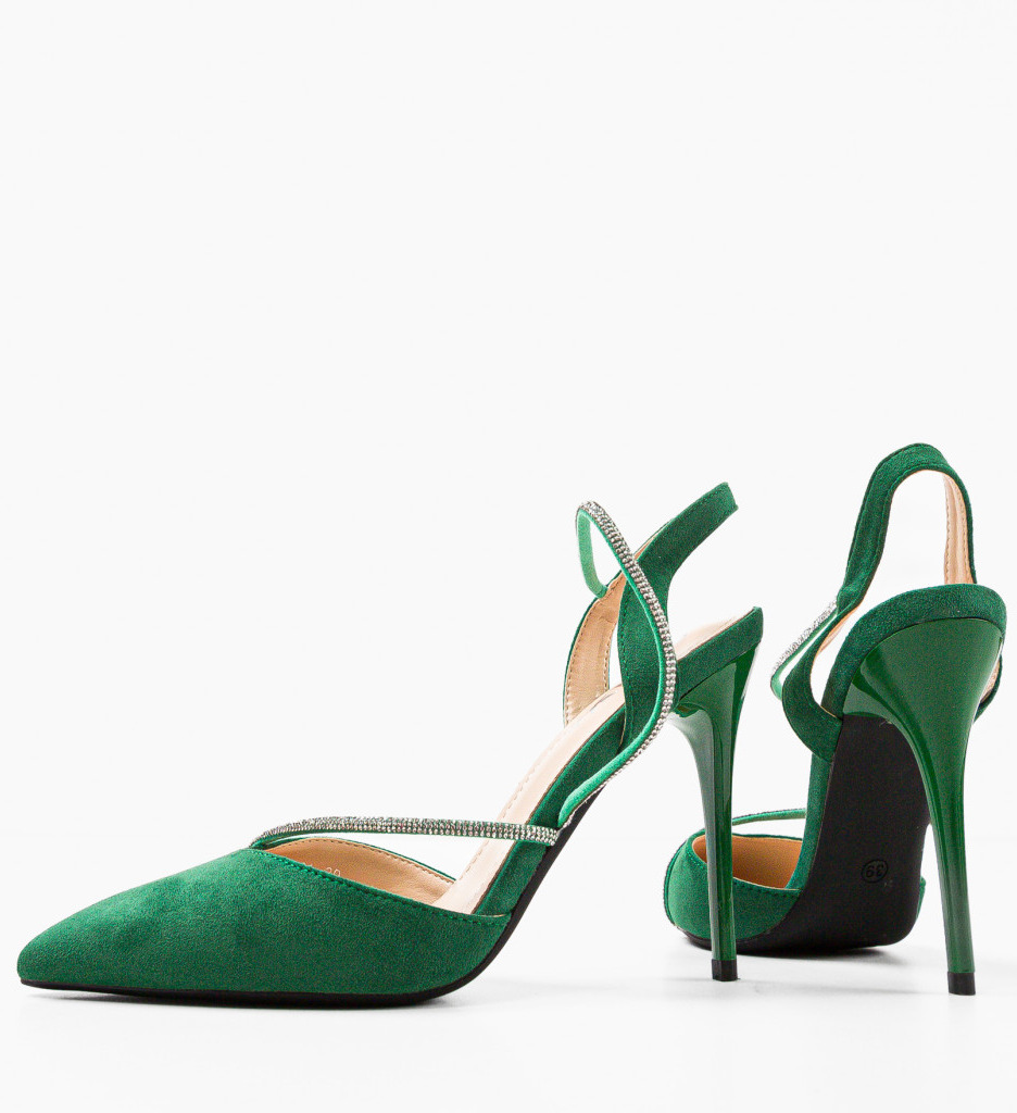 Pantofi cu toc Tuay Verzi - Eleganță maximă - imagine 7