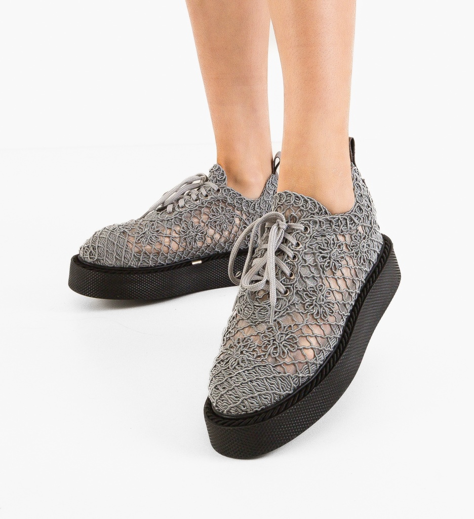 Pantofi Casual Ystory Gri - Confort și Stil - imagine 3