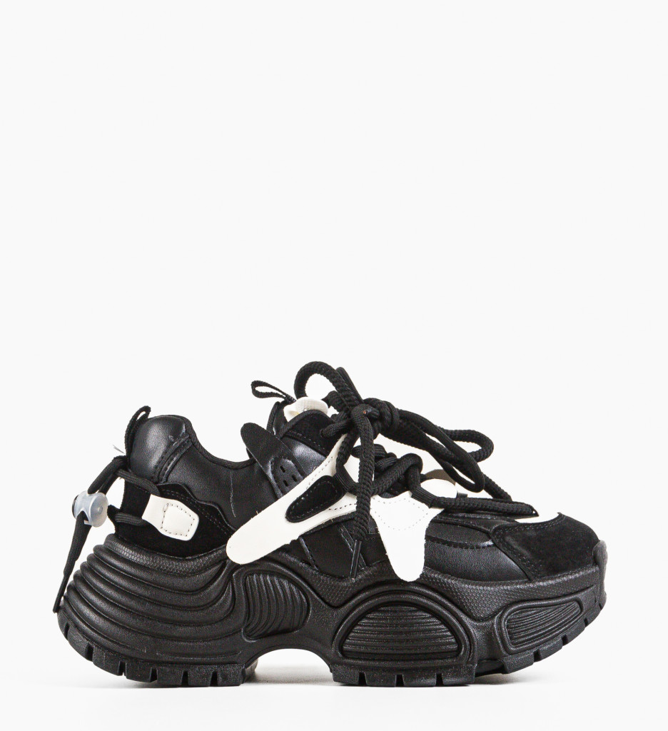 Sneakers Dama Gond Negri - Confort Urban - imagine 3