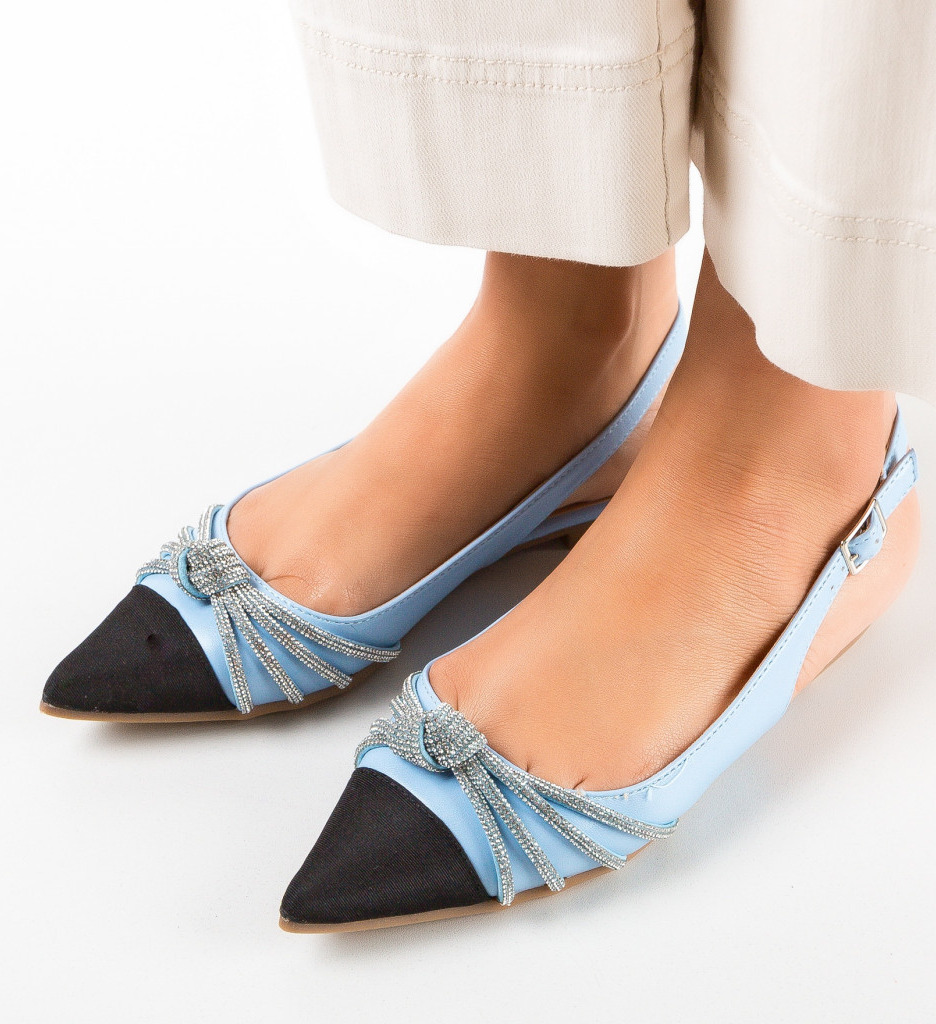Balerini Holder Albastri - Confort Casual Eleganți - imagine 4