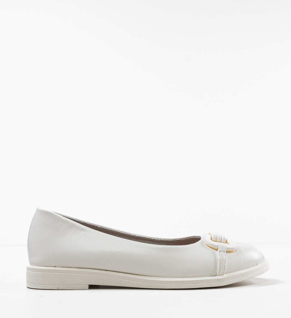 Pantofi Casual Dama Valce Albi - Confort & Stil - imagine 3