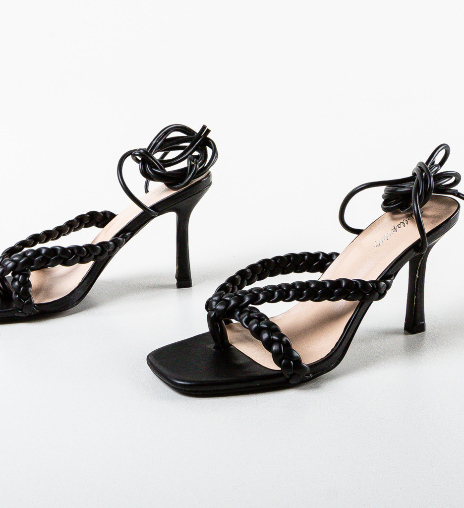 Sandale Russell Negre | Eleganță și Stil - imagine 5