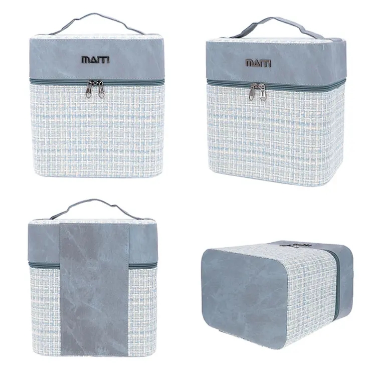 Geanta Cosmetice Vespera AC005 Roz cu Organizer - imagine 4