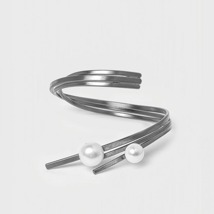 Bratara Katerina Vassou Buttress | Eleganță Gun Metal