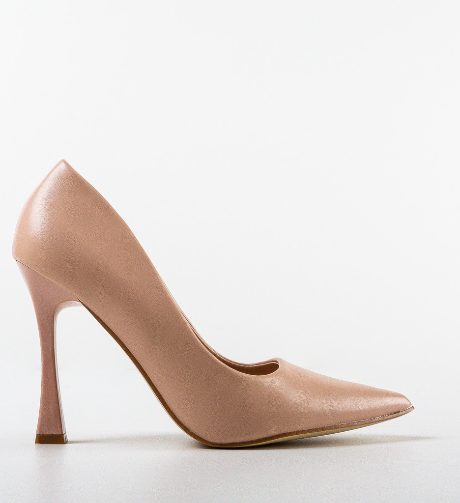 Pantofi cu Toc Pakun Bej | Eleganță Modernă - imagine 4