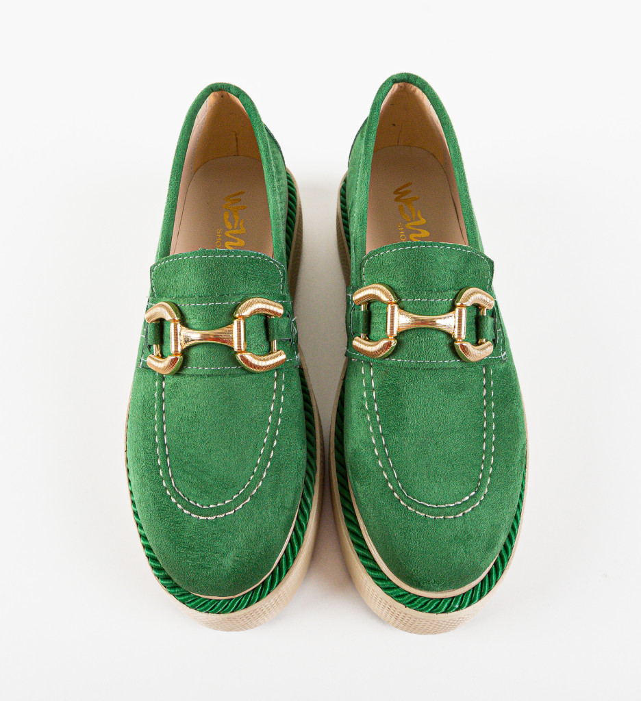 Pantofi Casual Selvie Verzi | Confort Zilnic