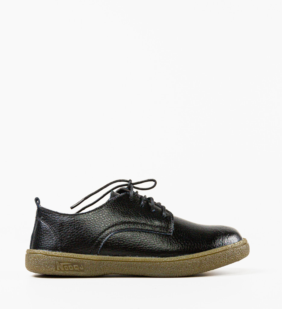 Pantofi Casual Lactose Negri | Confort & Stil - imagine 7