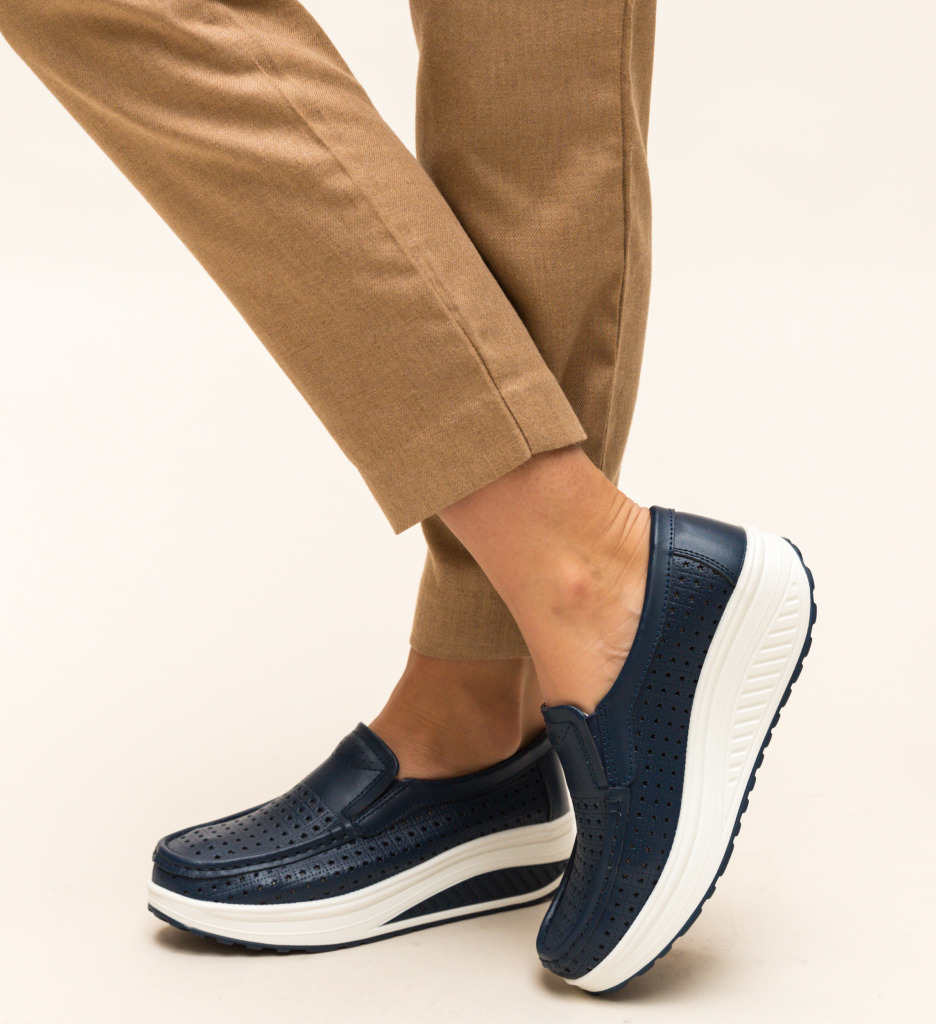 Pantofi Casual Bicaz Bleumarin - Confort & Stil Zilnic - imagine 5