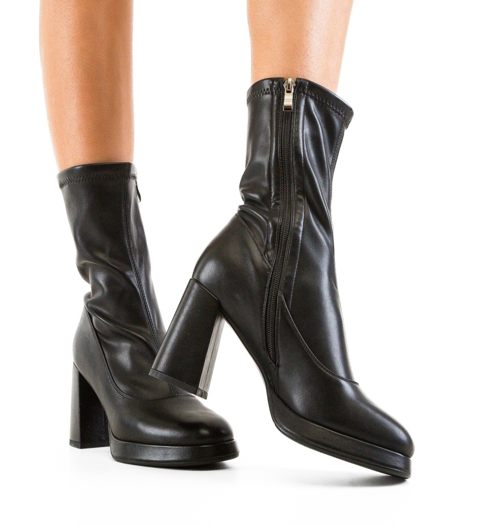 Botine Kaleva Negre | Eleganță și Confort - imagine 3