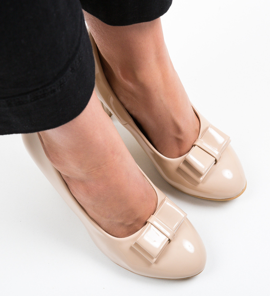 Pantofi Nassie Bej | Eleganți și Versatili - imagine 4