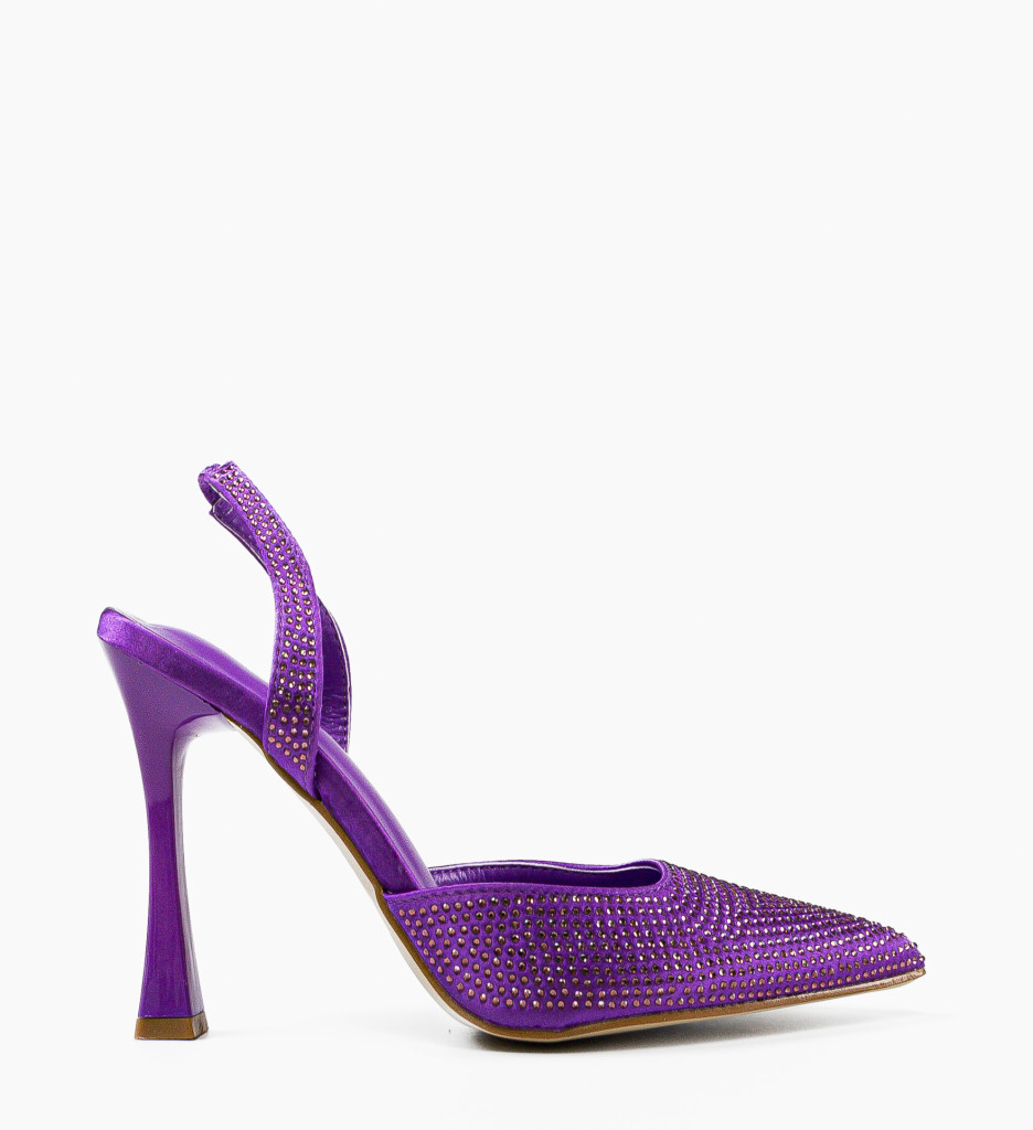 Pantofi cu Toc Mov Eleganți pentru Femei - imagine 5