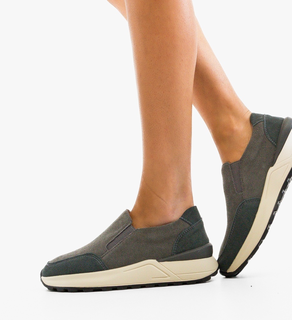 Pantofi Casual Derina Gri - Confort și Stil
