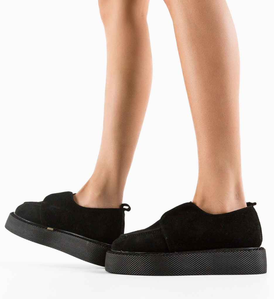 Pantofi Casual Hanter Negri - Confort & Stil - imagine 3
