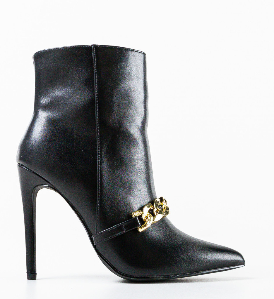 Botine Negre Mischa | Design Modern și Versatil - imagine 3
