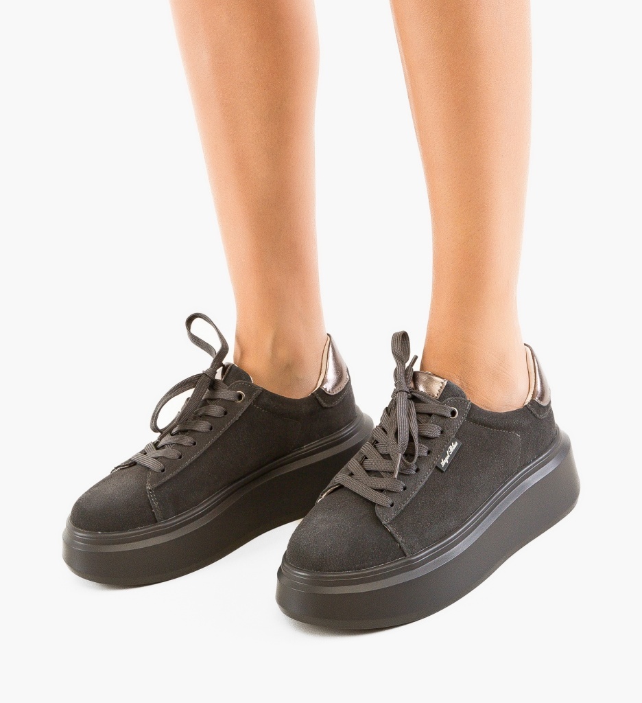 Sneakers Dama Kamin Gri - Confort și Stil