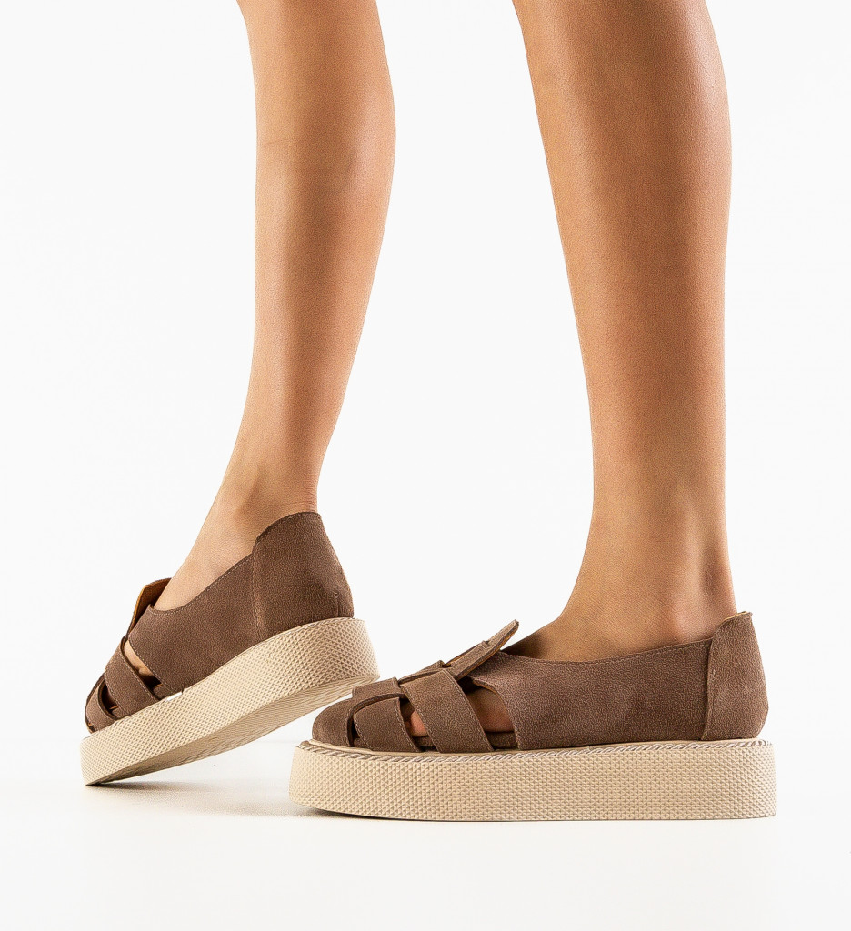 Pantofi Casual Anura Khaki - Confort și Stil - imagine 2