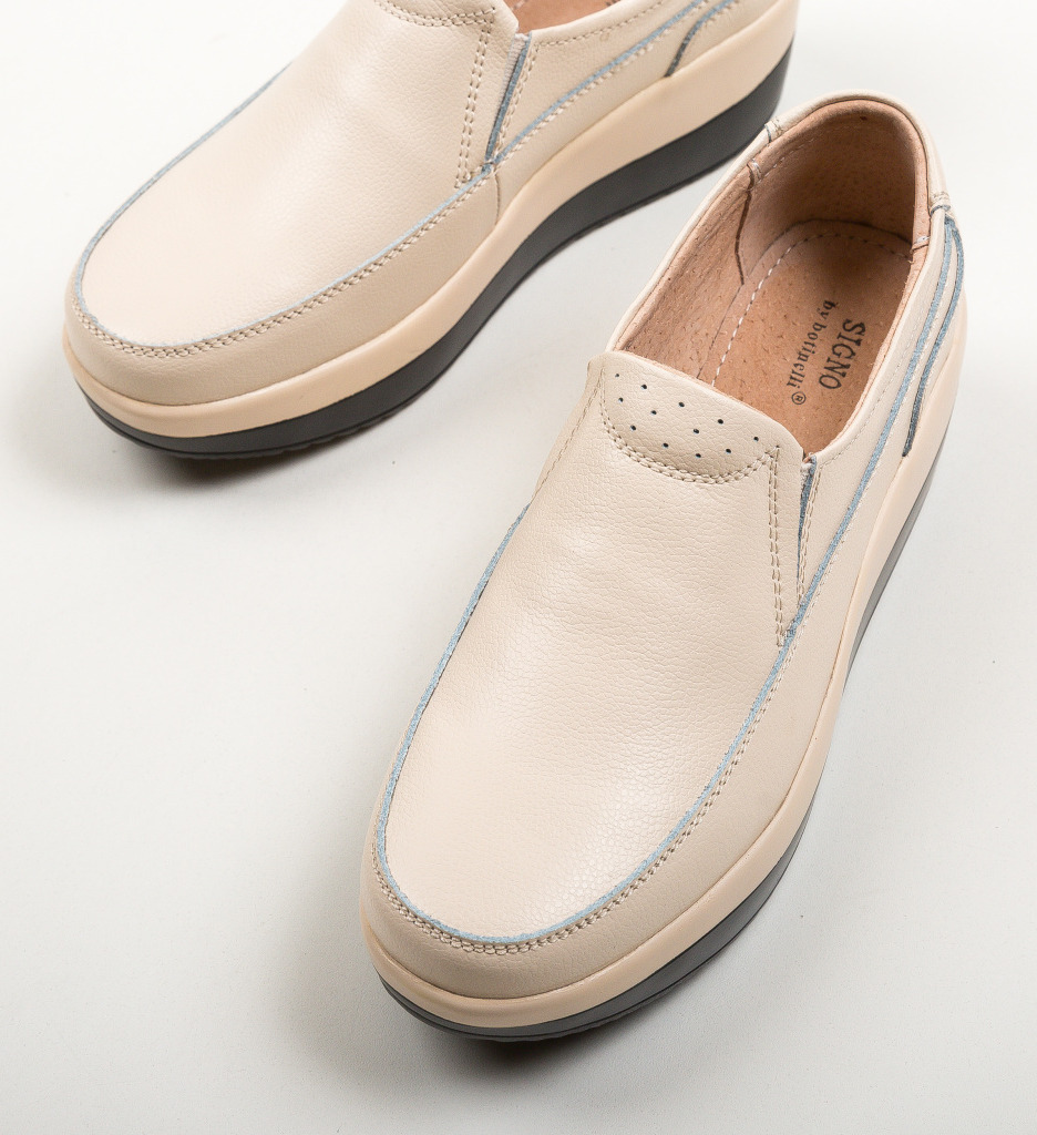 Pantofi Freeman Bej - Confort și Eleganță Casual - imagine 6