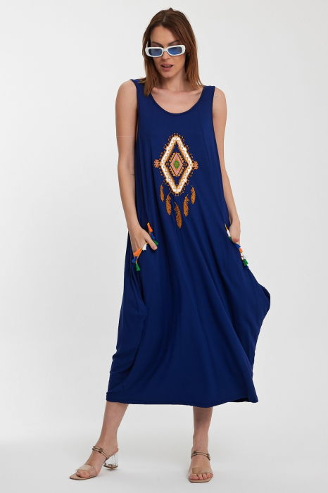 Rochie cu Broderie Vale Woman - Eleganță și Confort