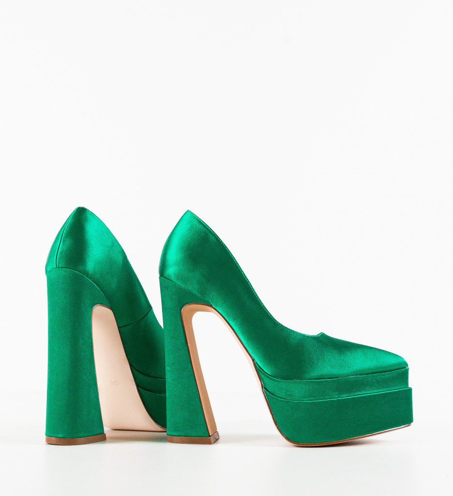 Pantofi Toc Abimbola Verzi - Eleganță Asigurată - imagine 6