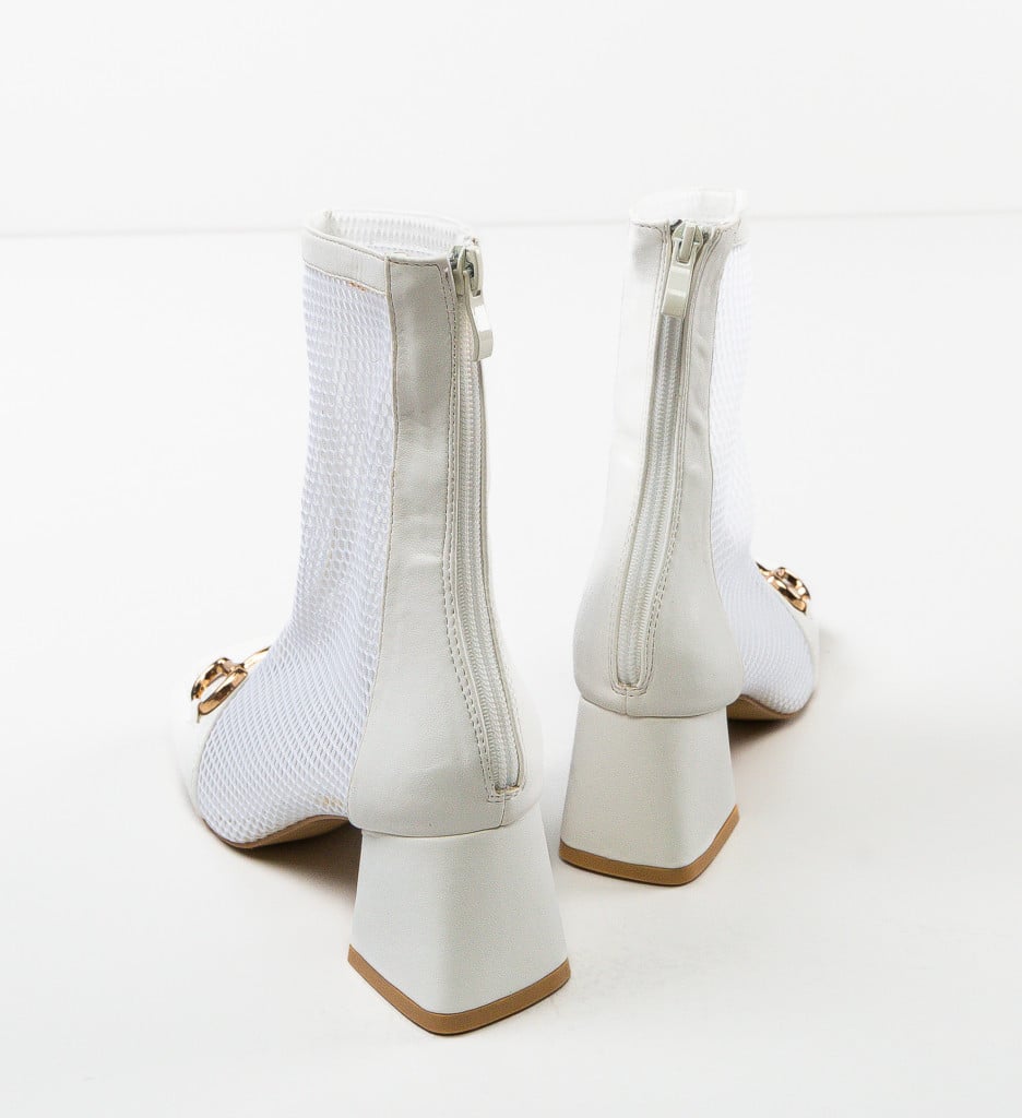 Botine Venczel Albe - Eleganță și Stil - imagine 9