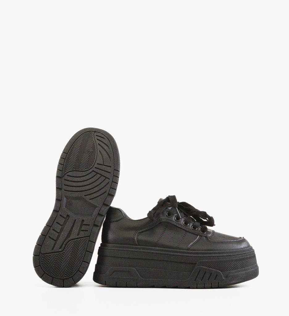 Sneakers Dama Nannje Negri | Confort și Stil - imagine 3