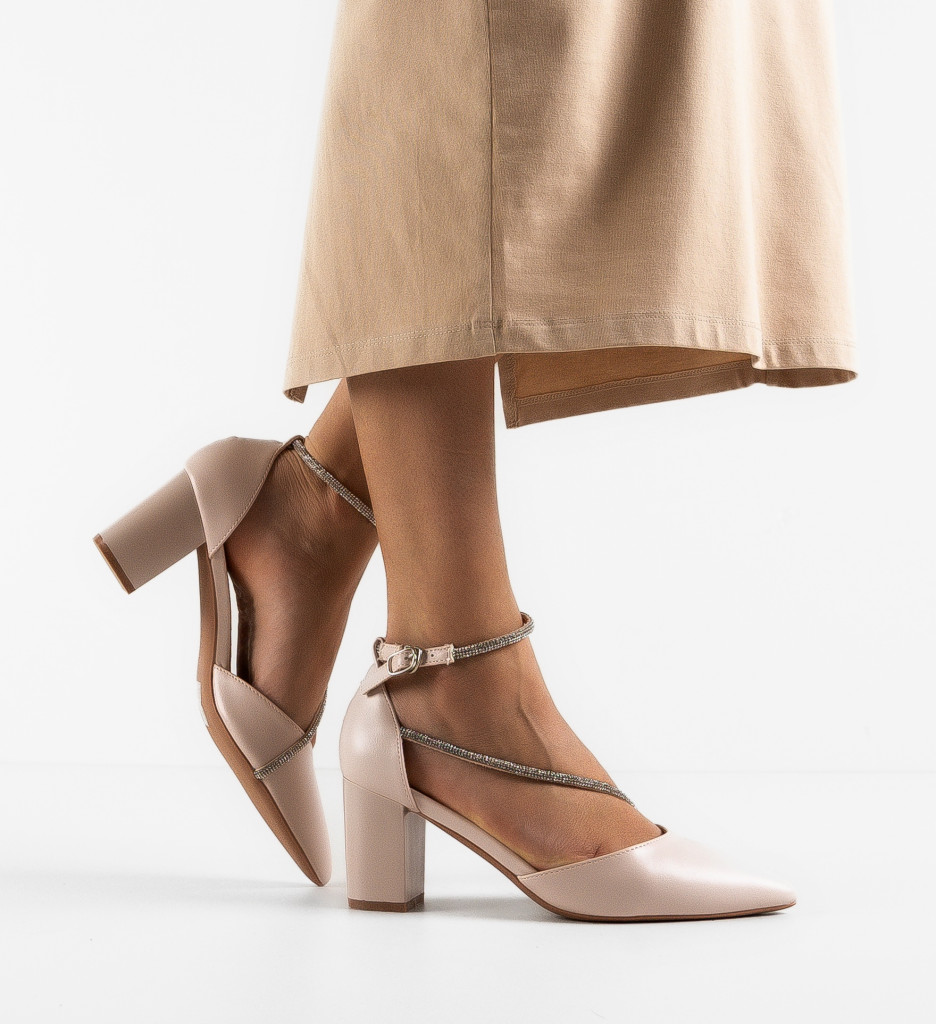 Pantofi cu Toc Zayat Bej - Eleganță și Stil - imagine 2