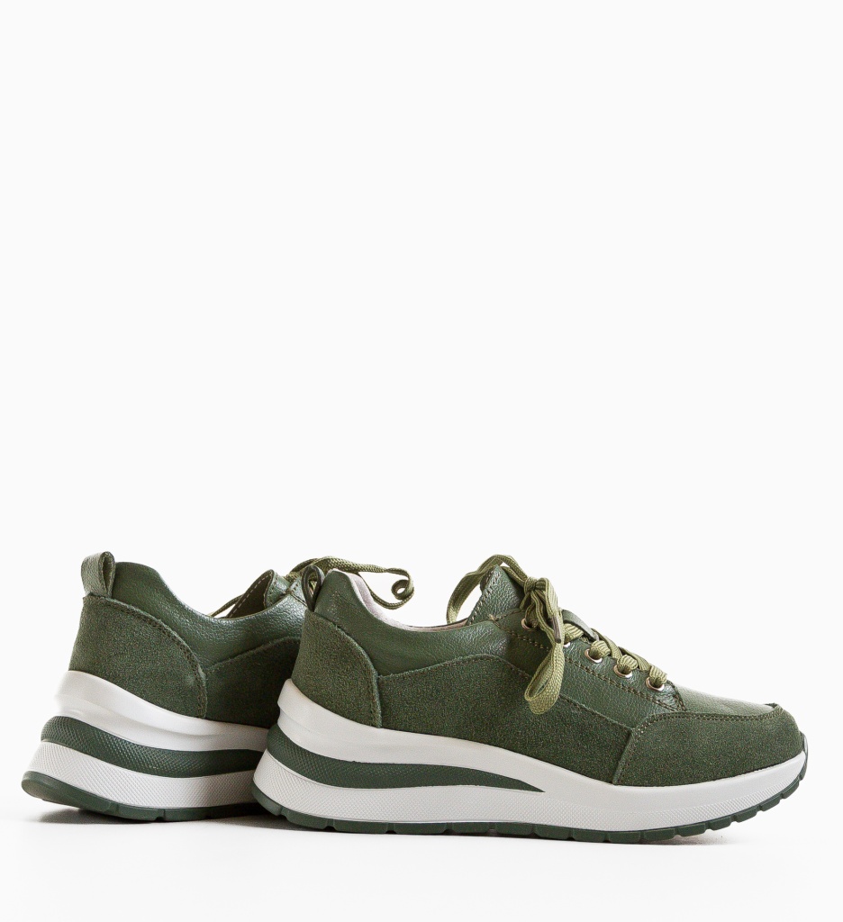 Sneakers Likolas Verzi Dama - Confort Sport - imagine 6