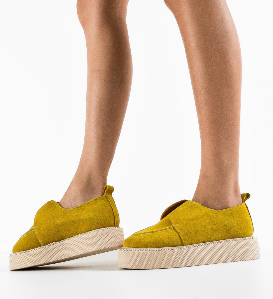 Pantofi Casual Galbeni – Stil Unic și Confort - imagine 3