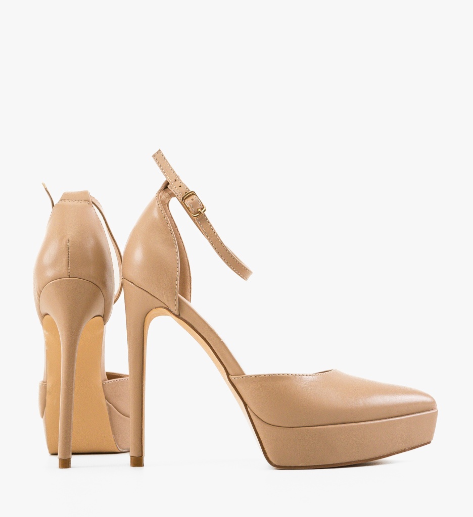 Pantofi cu Toc Vera Bej | Eleganță și Stil - imagine 8