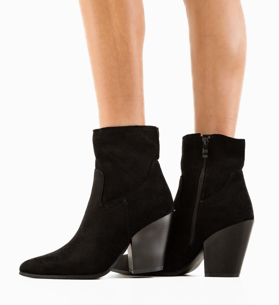 Botine Dama Eirian Negre | Eleganță și Stil - imagine 2