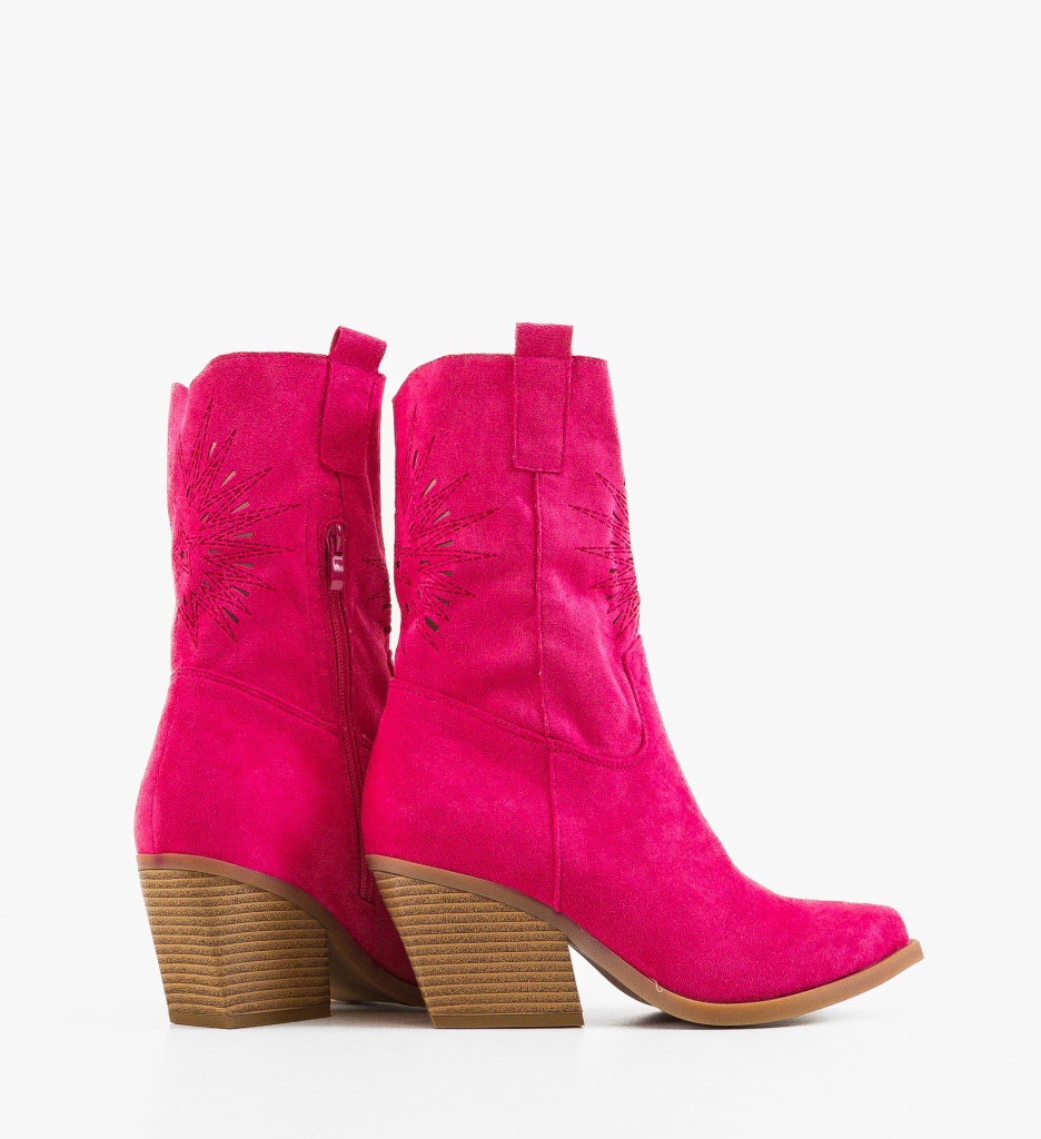 Botine Dama Iwan Fuchsia - Eleganță și Stil - imagine 3